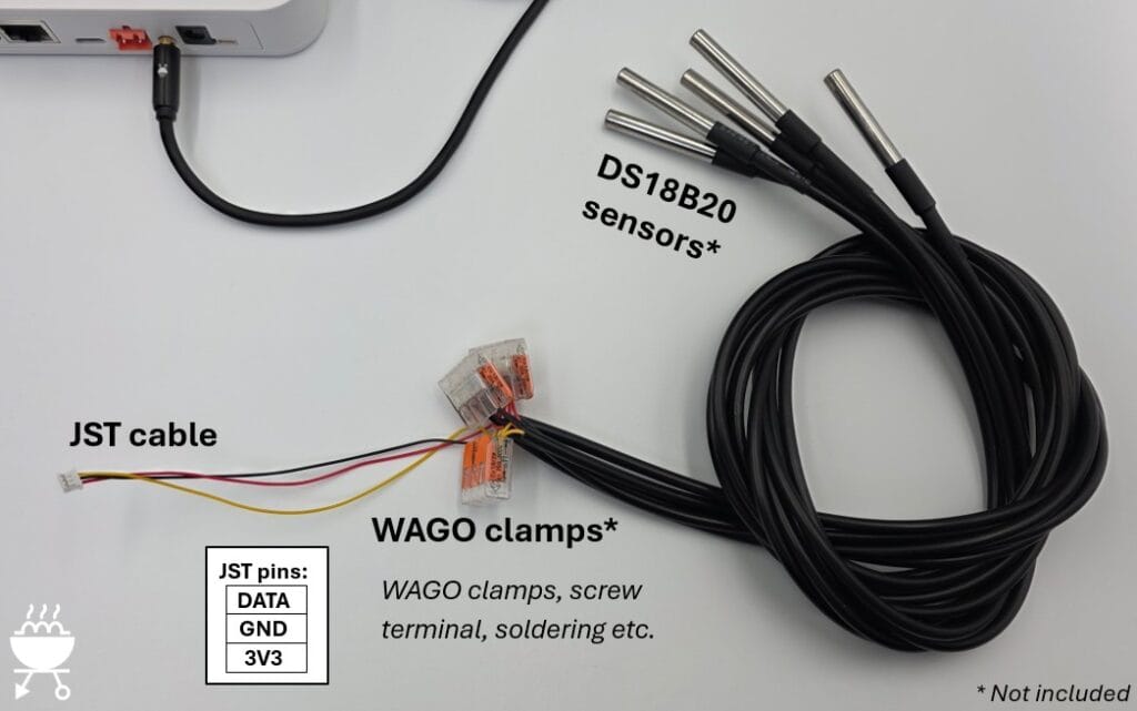 DS18B20 sensors on Gateway E32 V2 via WAGO clamps
