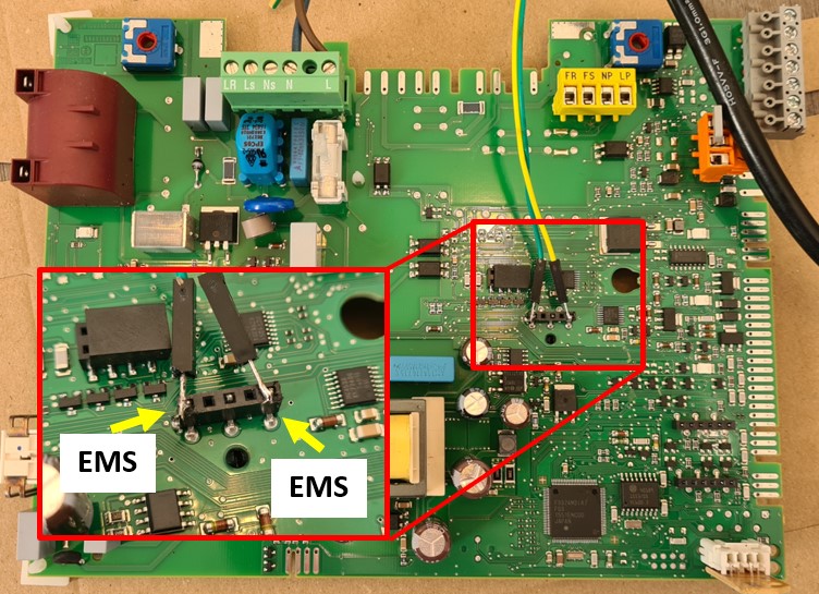 Alternative EMS bus location on Worcester circuit board